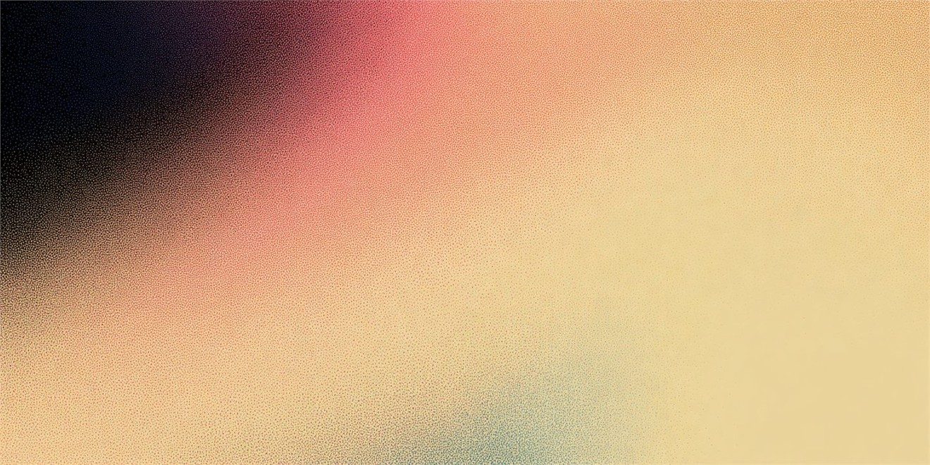 Grainy amber and violet artwork for Wanderer
